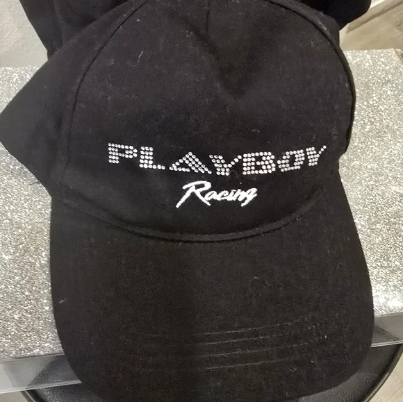 PLAYBOY Rhinestone Logo Racing Cap - Picture 3 of 4